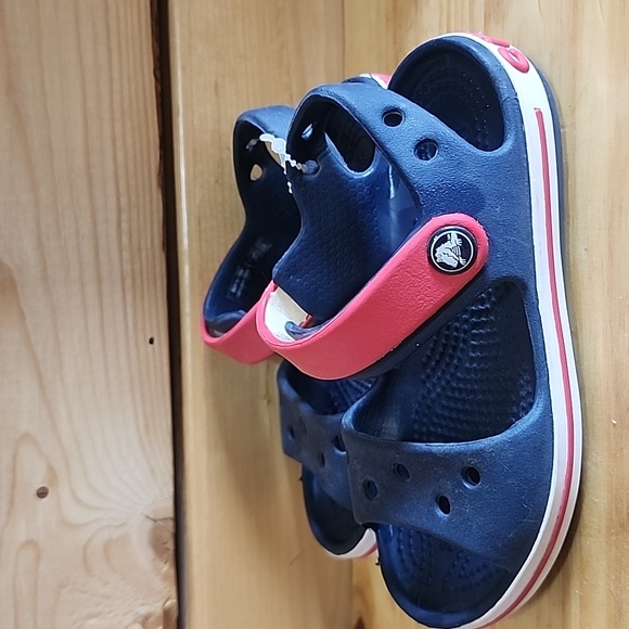 Crocs navy blue crocband sandal kids Size C 9 TODDLER - Picture 1 of 7